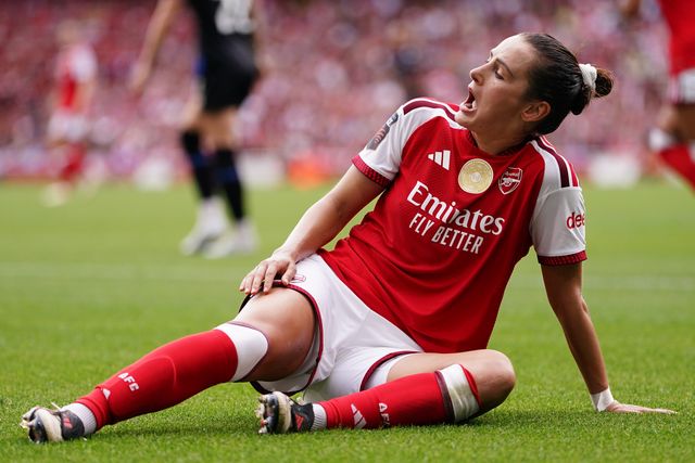 Emily Fox of Arsenal during the Women's Super League match Arsenal vs Crystal Palace at Emirates, London, United Kingdom on 13 September 2026

(Photo by Harvey Murphy/News Images)