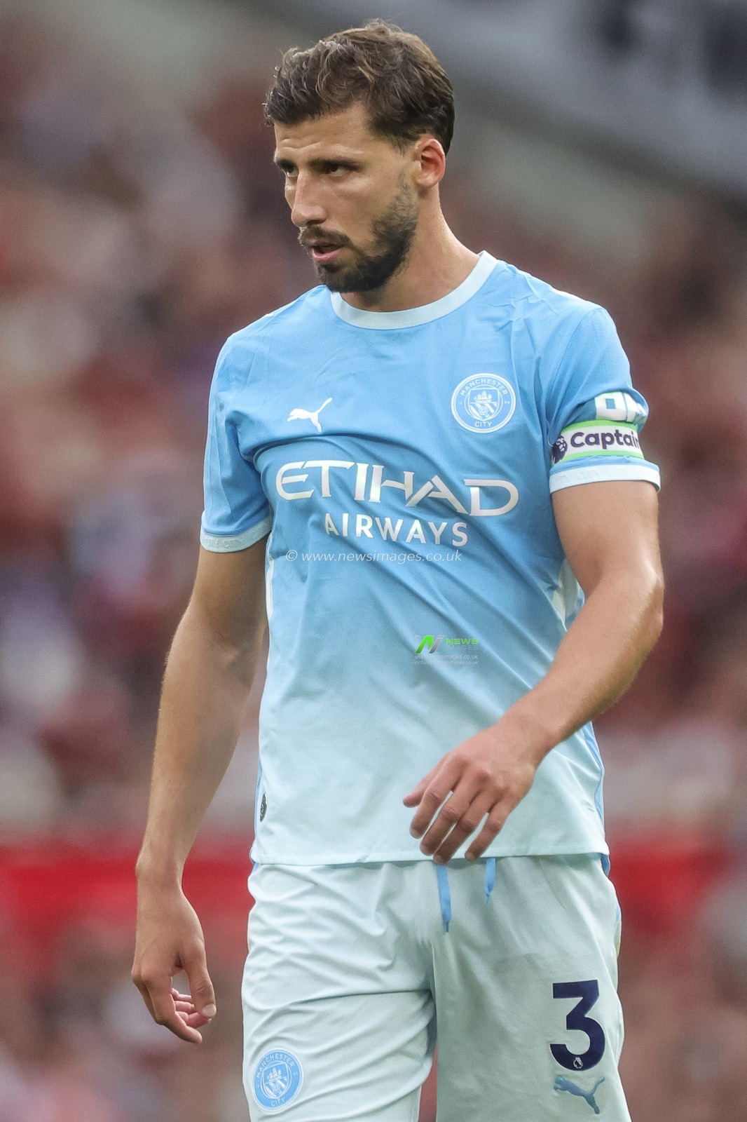 Ruben Dias of Manchester City during the Premier League match Manchester United vs Manchester City at Old Trafford, Manchester, United Kingdom on 13 September 2026

(Photo by Mark Cosgrove/News Images)