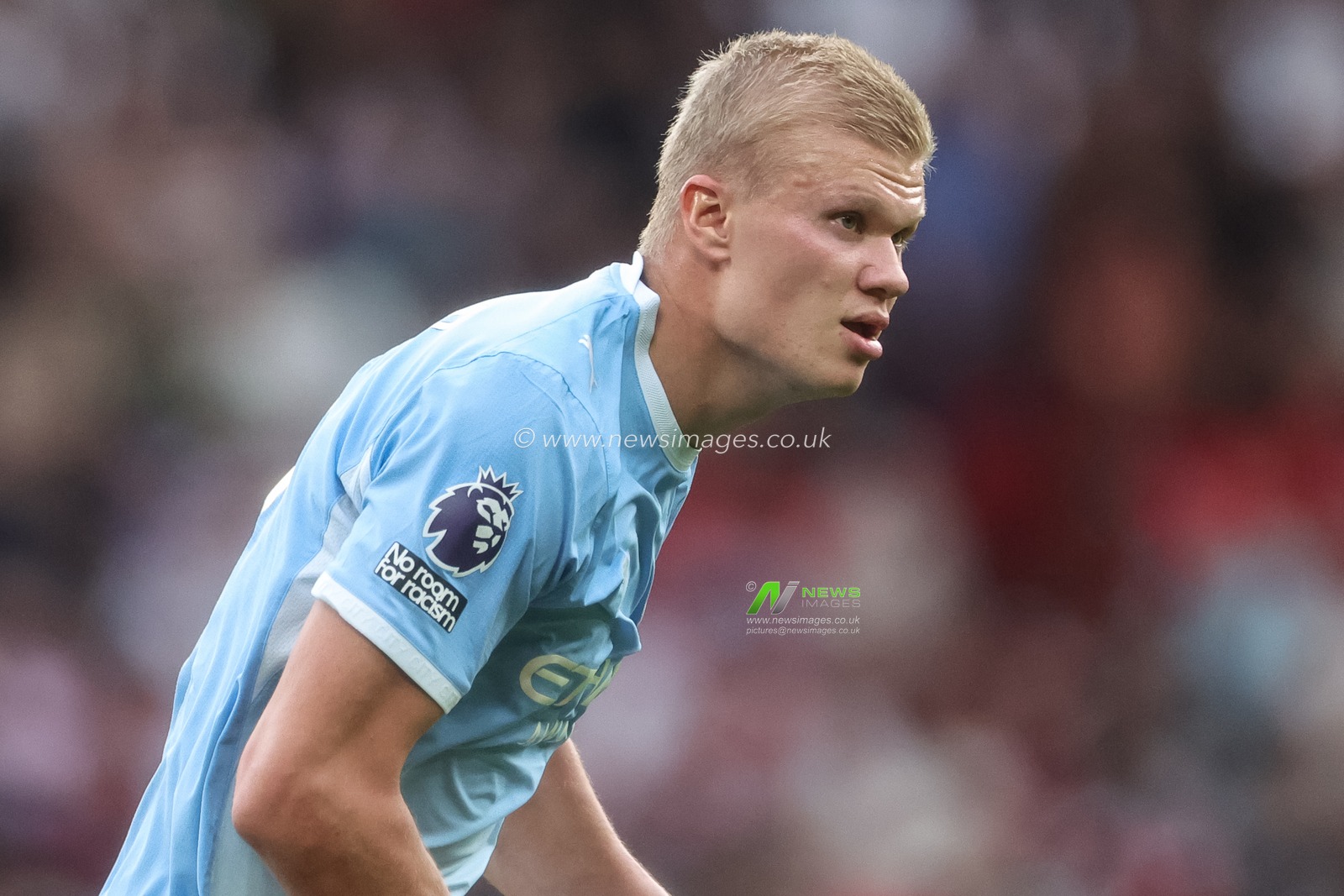 Erling Haaland of Manchester City during the Premier League match Manchester United vs Manchester City at Old Trafford, Manchester, United Kingdom on 13 September 2026

(Photo by Mark Cosgrove/News Images)