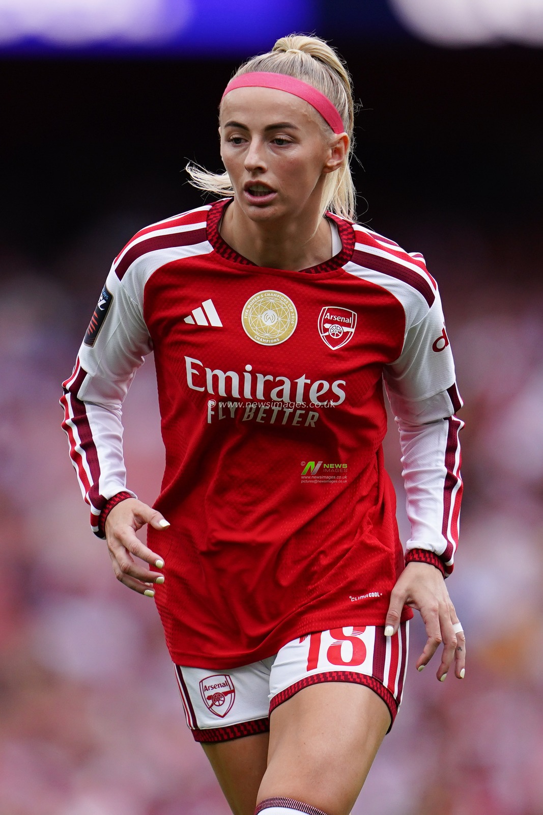 Chloe Kelly of Arsenal during the Women's Super League match Arsenal vs Crystal Palace at Emirates, London, United Kingdom on 13 September 2026

(Photo by Harvey Murphy/News Images)