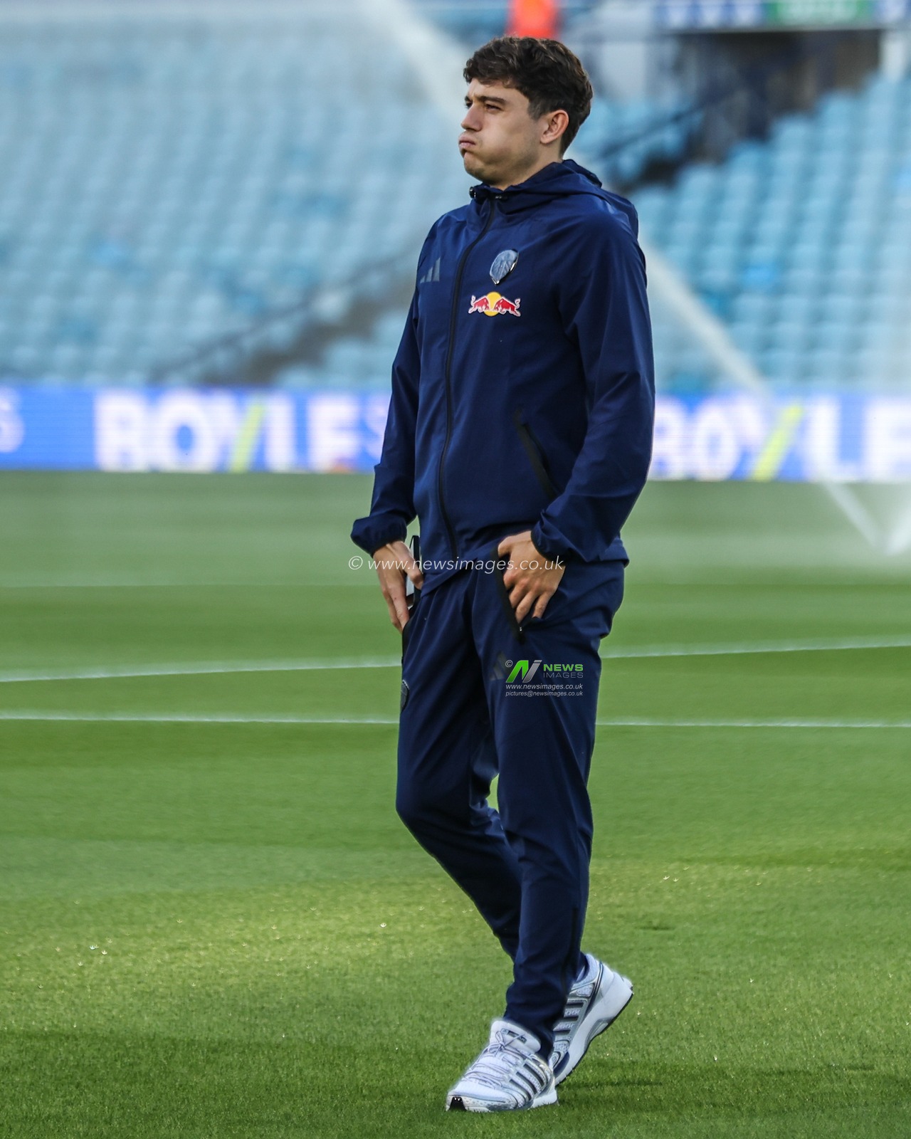 Daniel James of Leeds United arrives during the Premier League match Leeds United vs Newcastle Untied at Elland Road, Leeds, United Kingdom on 14 September 2026

(Photo by Alfie Cosgrove/News Images)