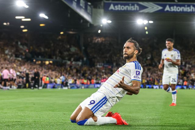 Dominic Calvert-Lewin of Leeds United celebrates his goal to make it 2-0 during the Premier League match Leeds United vs Newcastle Untied at Elland Road, Leeds, United Kingdom on 14 September 2026

(Photo by Alfie Cosgrove/News Images)