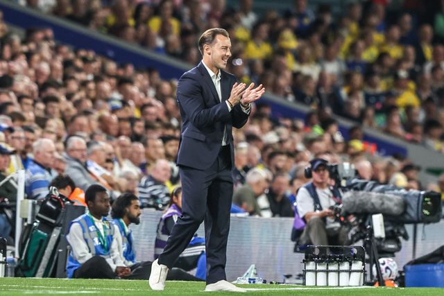 Matthias Jaissle manager of Newcastle United applauds his team during the Premier League match Leeds United vs Newcastle Untied at Elland Road, Leeds, United Kingdom on 14 September 2026

(Photo by Alfie Cosgrove/News Images)