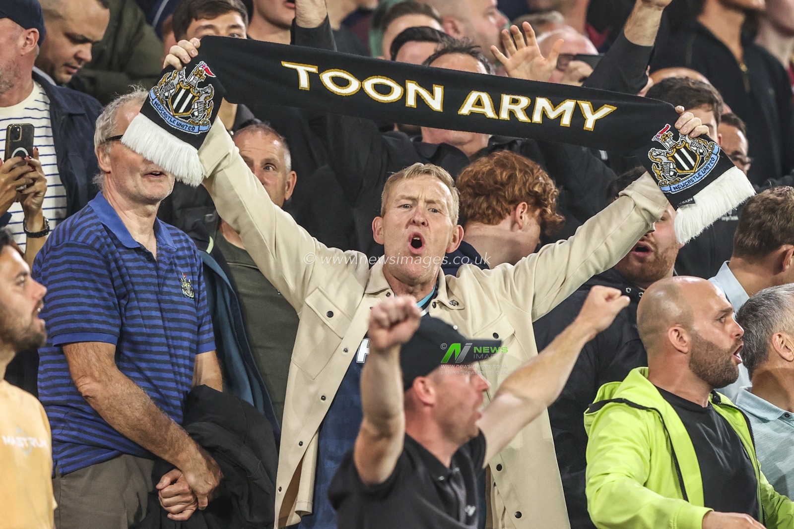 Newcastle fans during the Premier League match Leeds United vs Newcastle Untied at Elland Road, Leeds, United Kingdom on 14 September 2026

(Photo by Alfie Cosgrove/News Images)
