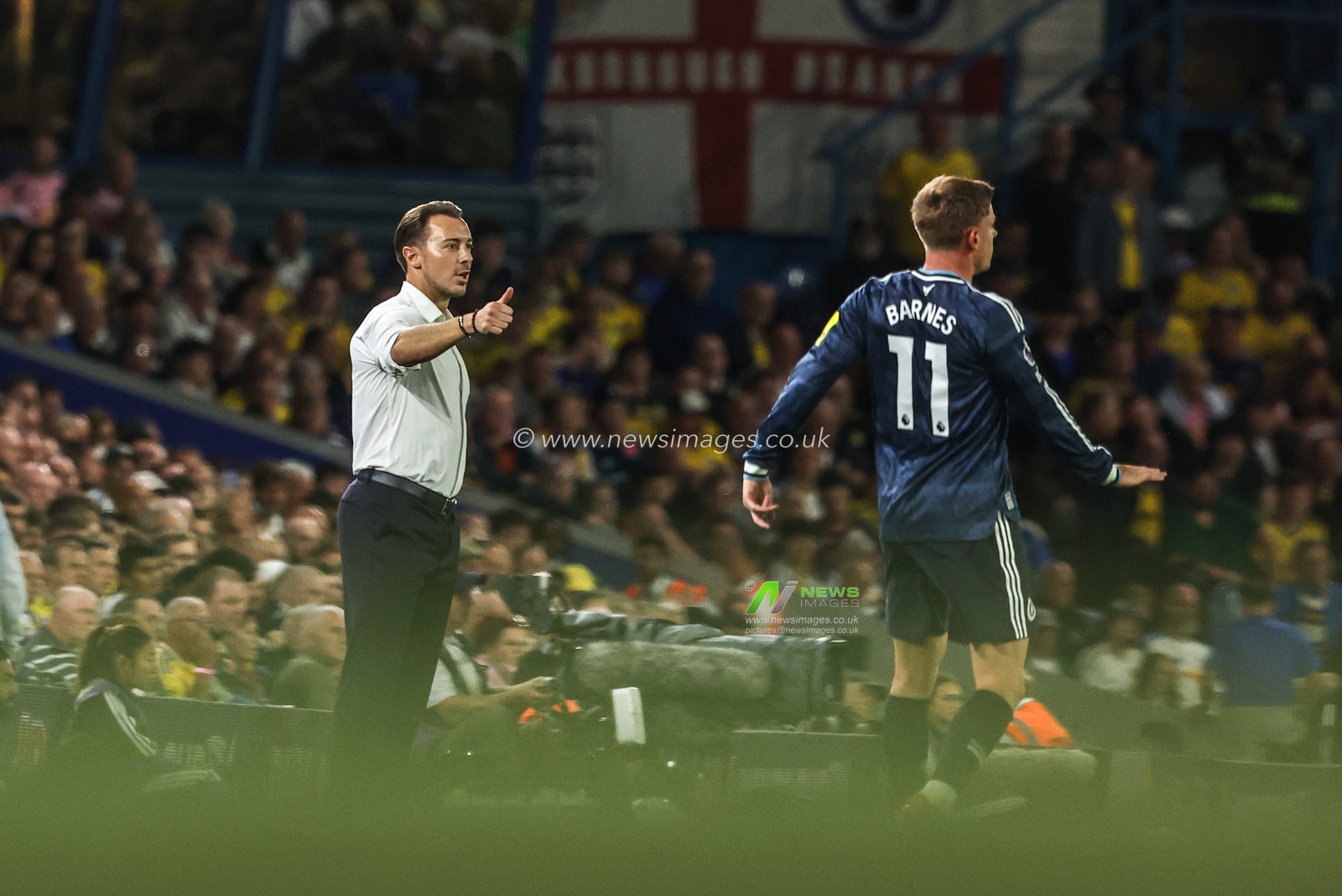 Matthias Jaissle manager of Newcastle United during the Premier League match Leeds United vs Newcastle Untied at Elland Road, Leeds, United Kingdom on 14 September 2026

(Photo by Alfie Cosgrove/News Images)