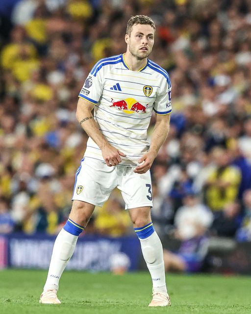 Gabriel Gudmundsson of Leeds United during the Premier League match Leeds United vs Newcastle Untied at Elland Road, Leeds, United Kingdom on 14 September 2026

(Photo by Alfie Cosgrove/News Images)
