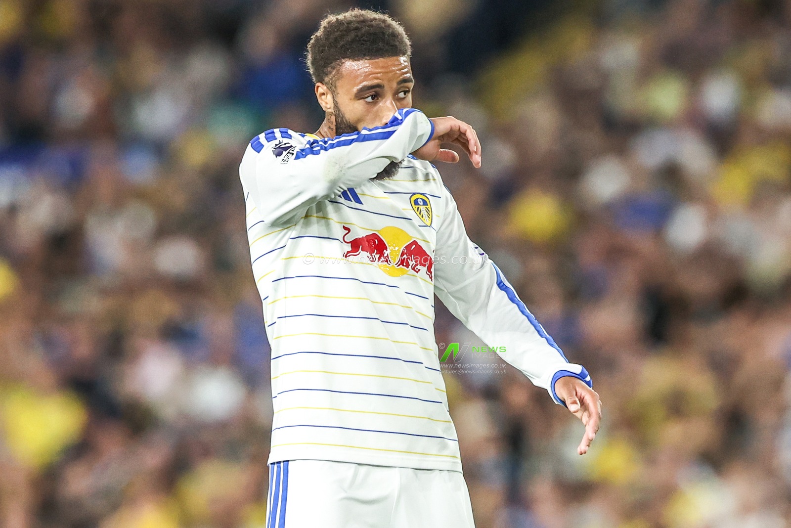 Jayden Bogle of Leeds United during the Premier League match Leeds United vs Newcastle Untied at Elland Road, Leeds, United Kingdom on 14 September 2026

(Photo by Alfie Cosgrove/News Images)