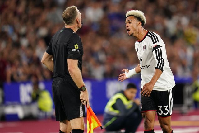 Antonee Robinson of Fulham during the Carabao Cup round 3 match West Ham United vs Fulham at London Stadium, London, United Kingdom on 15 September 2026

(Photo by Harvey Murphy/News Images)