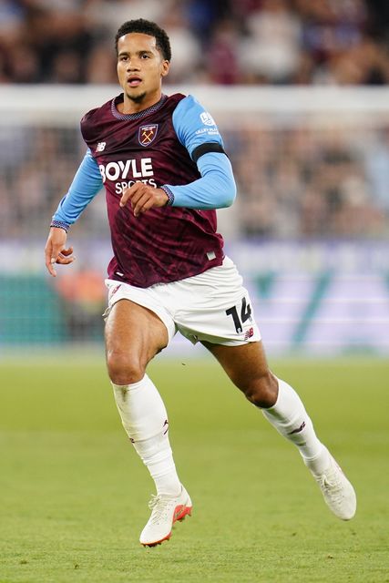 Divine Mukasa of West Ham United during the Carabao Cup round 3 match West Ham United vs Fulham at London Stadium, London, United Kingdom on 15 September 2026

(Photo by Harvey Murphy/News Images)