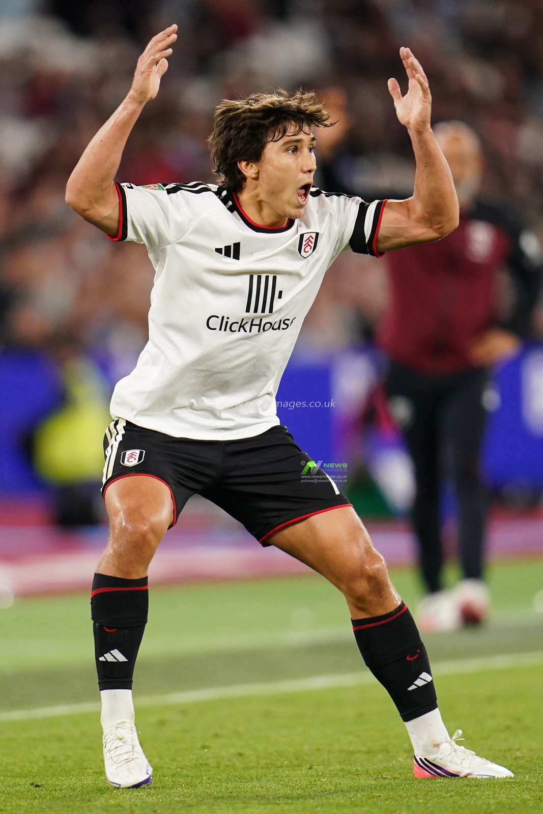 Gonzalo Garcia of Fulham during the Carabao Cup round 3 match West Ham United vs Fulham at London Stadium, London, United Kingdom on 15 September 2026

(Photo by Harvey Murphy/News Images)