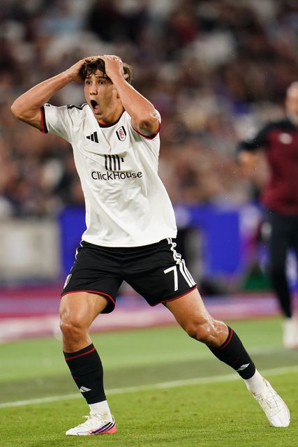 Gonzalo Garcia of Fulham during the Carabao Cup round 3 match West Ham United vs Fulham at London Stadium, London, United Kingdom on 15 September 2026

(Photo by Harvey Murphy/News Images)