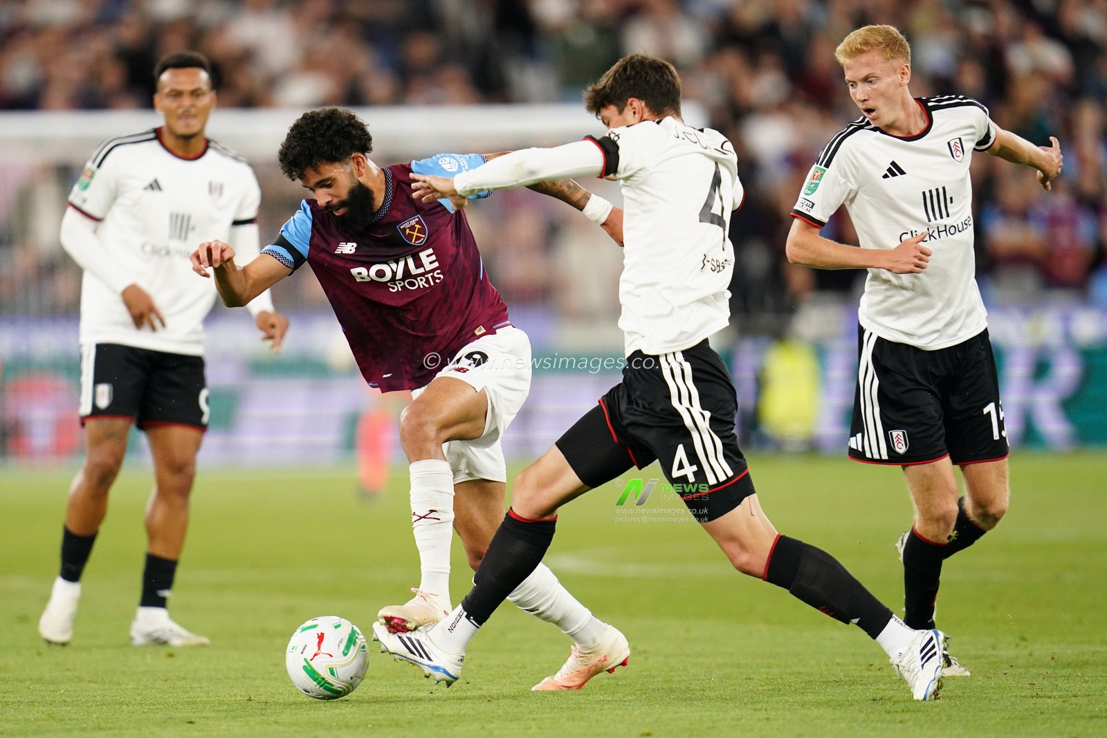 during the Carabao Cup round 3 match West Ham United vs Fulham at London Stadium, London, United Kingdom on 15 September 2026

(Photo by Harvey Murphy/News Images)