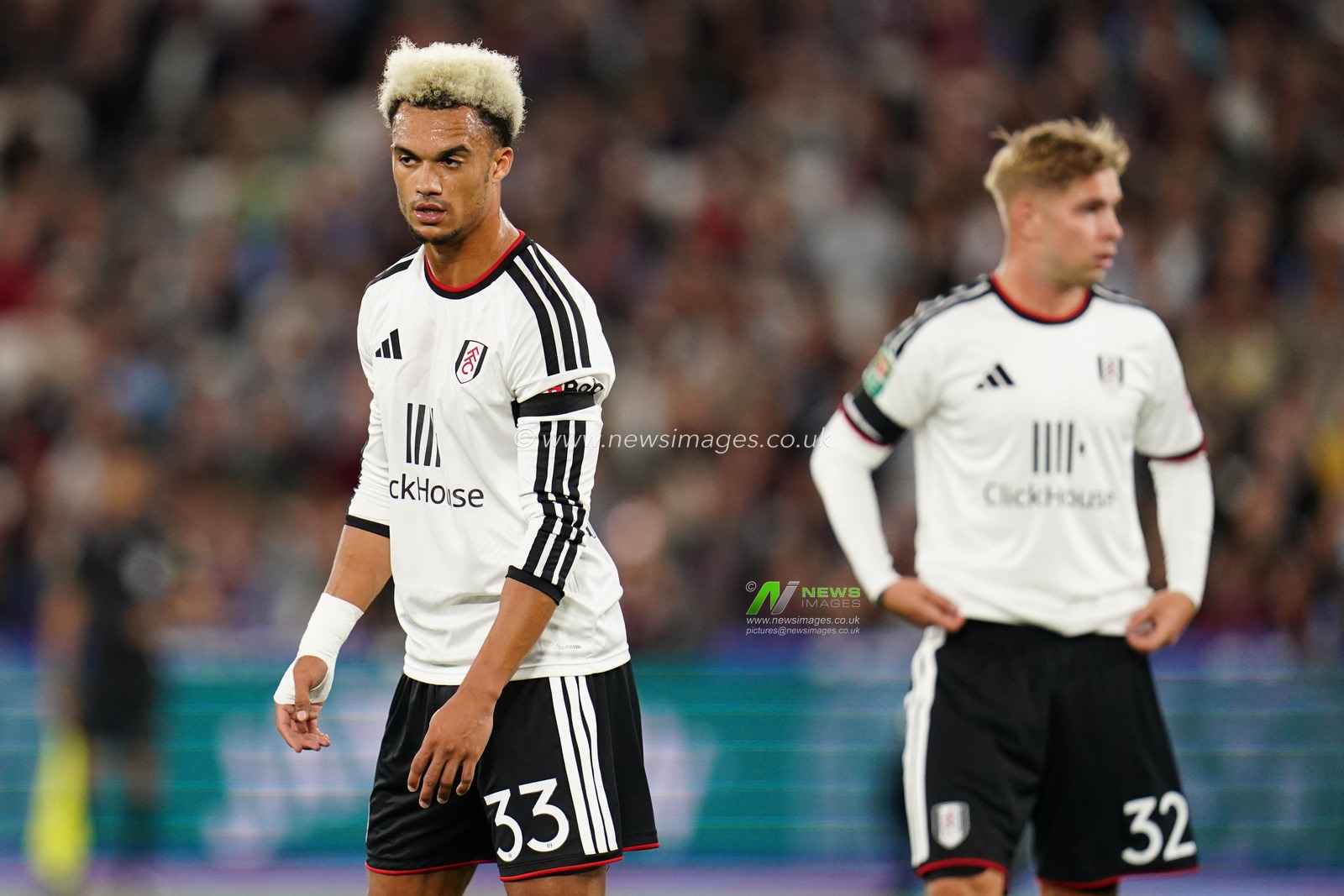 Antonee Robinson of Fulham during the Carabao Cup round 3 match West Ham United vs Fulham at London Stadium, London, United Kingdom on 15 September 2026

(Photo by Harvey Murphy/News Images)