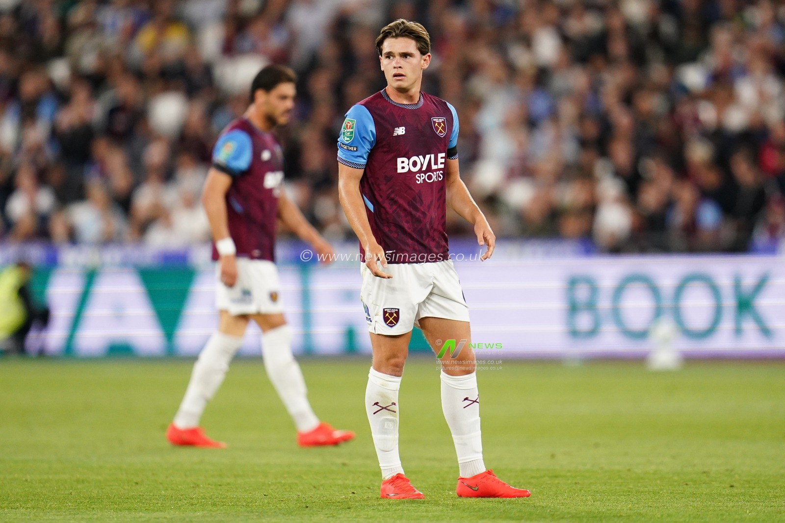 Lewis Orford of West Ham United during the Carabao Cup round 3 match West Ham United vs Fulham at London Stadium, London, United Kingdom on 15 September 2026

(Photo by Harvey Murphy/News Images)
