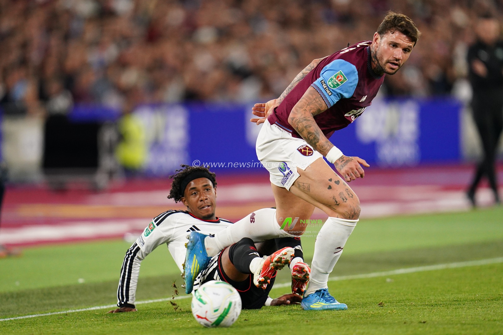 during the Carabao Cup round 3 match West Ham United vs Fulham at London Stadium, London, United Kingdom on 15 September 2026

(Photo by Harvey Murphy/News Images)