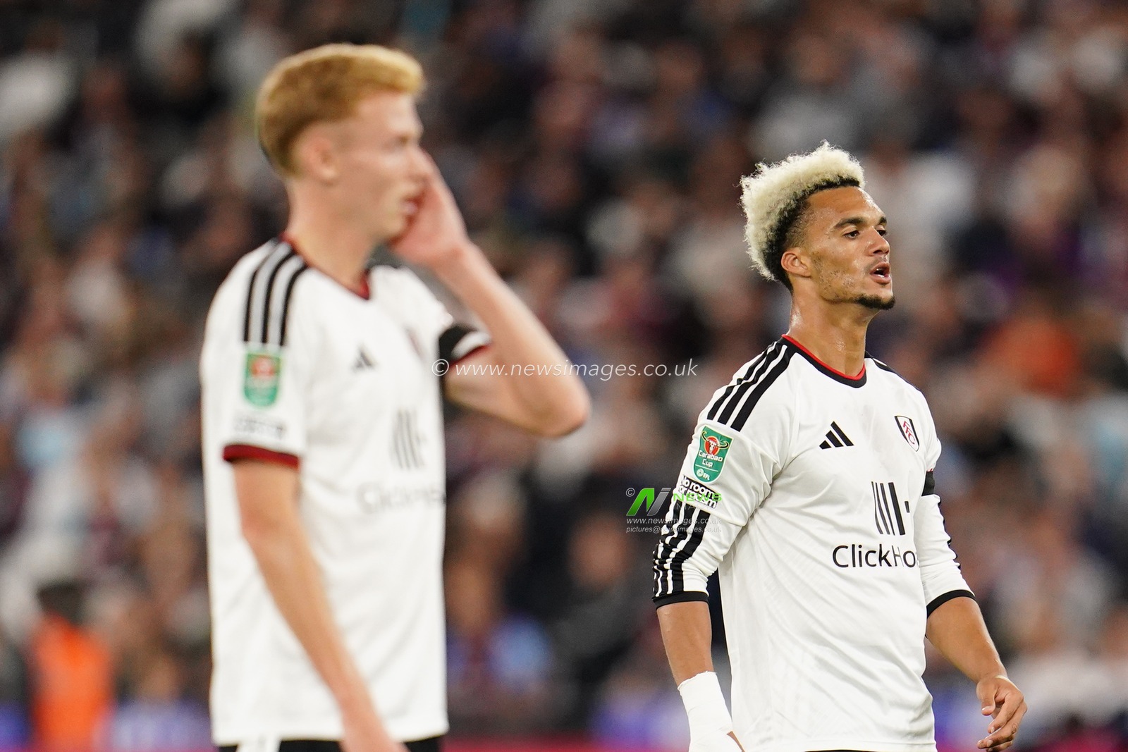 Antonee Robinson of Fulham during the Carabao Cup round 3 match West Ham United vs Fulham at London Stadium, London, United Kingdom on 15 September 2026

(Photo by Harvey Murphy/News Images)
