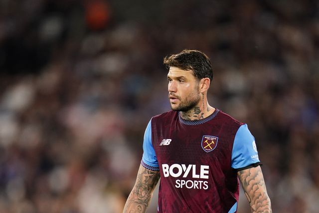 Morato of West Ham United during the Carabao Cup round 3 match West Ham United vs Fulham at London Stadium, London, United Kingdom on 15 September 2026

(Photo by Harvey Murphy/News Images)