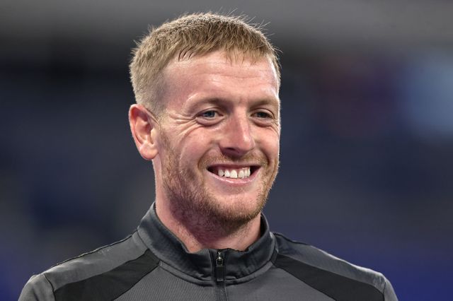 Everton goalkeeper Jordan Pickford in the pregame warmup session during the Carabao Cup round 3 match Everton vs Wolverhampton Wanderers at Hill Dickinson Stadium, Liverpool, United Kingdom on 16 September 2026

(Photo by Alfie Cosgrove/News Images)