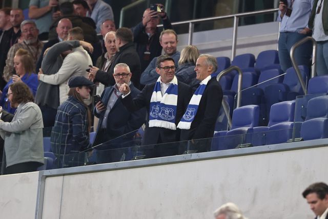 Andy Burnham, Prime Minister of Untied Kingdom and Mark Carney, Prime Minister of Canada in attendance during the Carabao Cup round 3 match Everton vs Wolverhampton Wanderers at Hill Dickinson Stadium, Liverpool, United Kingdom on 16 September 2026

(Photo by Alfie Cosgrove/News Images)