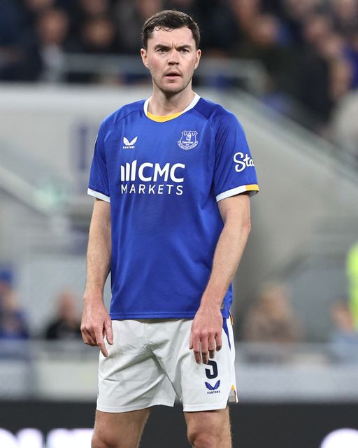 Michael Keane of Everton during the Carabao Cup round 3 match Everton vs Wolverhampton Wanderers at Hill Dickinson Stadium, Liverpool, United Kingdom on 16 September 2026

(Photo by Alfie Cosgrove/News Images)