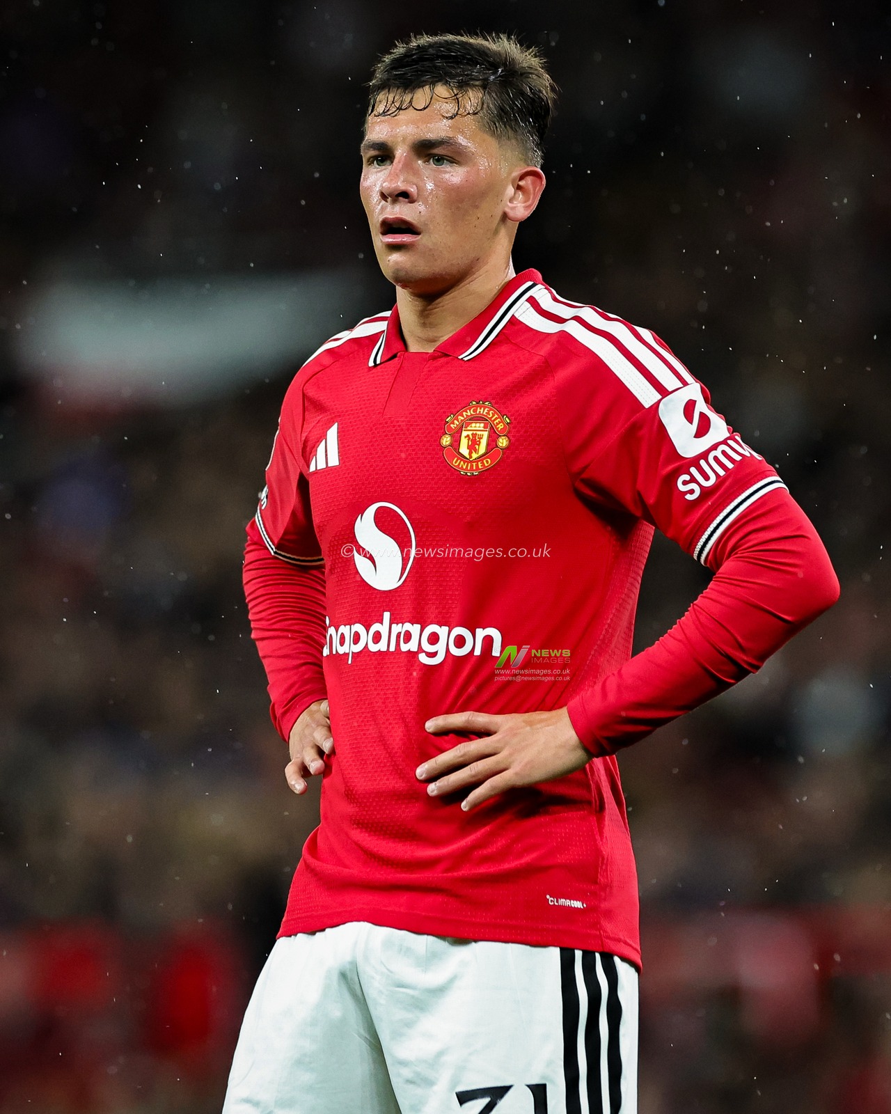 Shea Lacey of Manchester United in action during the Carabao Cup round 3 match Manchester United vs Brighton & Hove Albion at Old Trafford, Manchester, United Kingdom on 16 September 2026

(Photo by Mark Cosgrove/News Images)