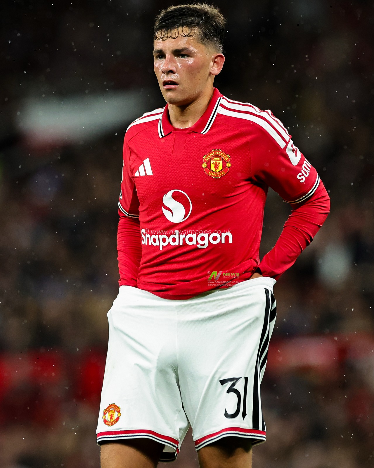 Shea Lacey of Manchester United in action during the Carabao Cup round 3 match Manchester United vs Brighton & Hove Albion at Old Trafford, Manchester, United Kingdom on 16 September 2026

(Photo by Mark Cosgrove/News Images)