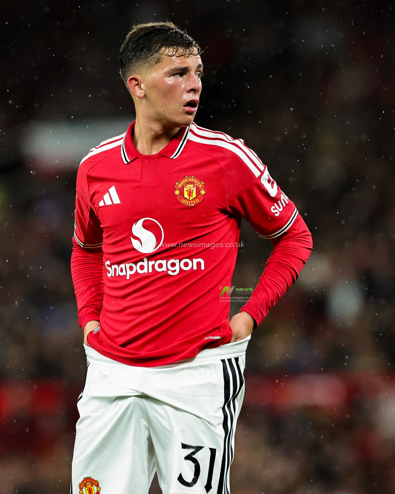 Shea Lacey of Manchester United in action during the Carabao Cup round 3 match Manchester United vs Brighton & Hove Albion at Old Trafford, Manchester, United Kingdom on 16 September 2026

(Photo by Mark Cosgrove/News Images)