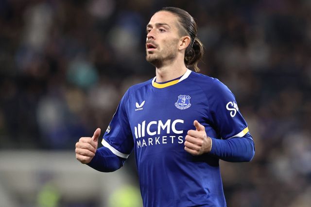 Jack Grealish of Everton during the Carabao Cup round 3 match Everton vs Wolverhampton Wanderers at Hill Dickinson Stadium, Liverpool, United Kingdom on 16 September 2026

(Photo by Alfie Cosgrove/News Images)