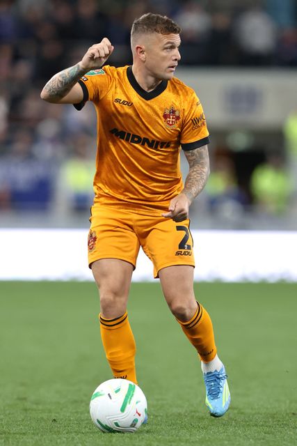 Kieran Trippier of Wolverhampton Wanderers during the Carabao Cup round 3 match Everton vs Wolverhampton Wanderers at Hill Dickinson Stadium, Liverpool, United Kingdom on 16 September 2026

(Photo by Alfie Cosgrove/News Images)