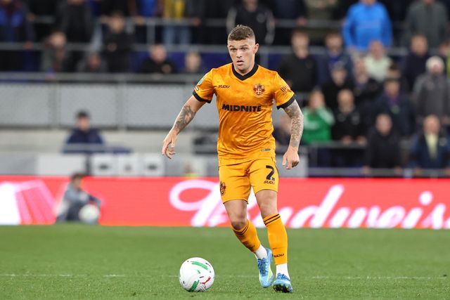 Kieran Trippier of Wolverhampton Wanderers in action during the Carabao Cup round 3 match Everton vs Wolverhampton Wanderers at Hill Dickinson Stadium, Liverpool, United Kingdom on 16 September 2026

(Photo by Alfie Cosgrove/News Images)