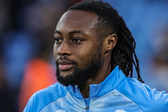 Antoine Semenyo of Manchester City during the Carabao Cup round 3 match Manchester City vs Norwich City at Etihad Stadium, Manchester, United Kingdom on 17 September 2026

(Photo by Mark Cosgrove/News Images)