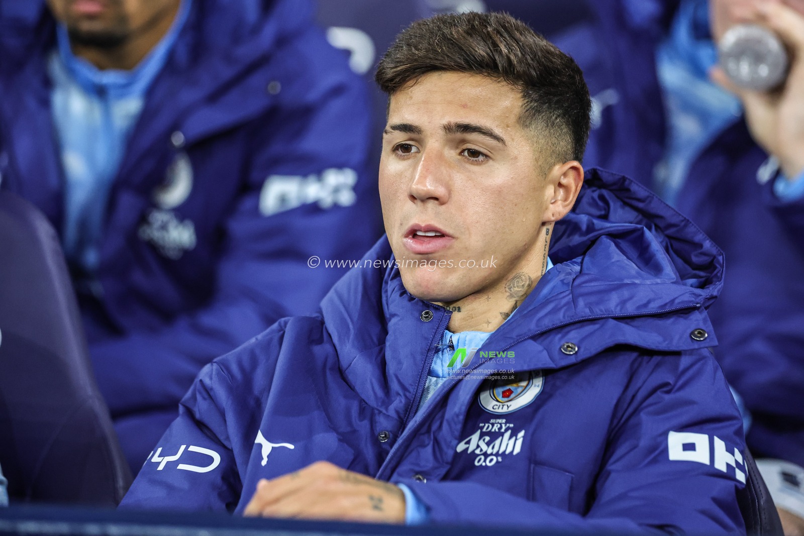 Enzo Fernandez of Manchester City during the Carabao Cup round 3 match Manchester City vs Norwich City at Etihad Stadium, Manchester, United Kingdom on 17 September 2026

(Photo by Mark Cosgrove/News Images)
