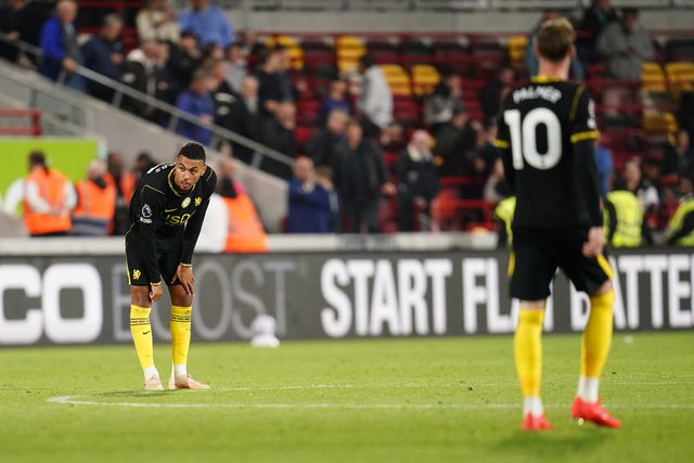 Morgan Rogers of Chelsea looks on as Chelsea concede third goal during the Premier League match Brentford vs Chelsea at GTECH Community Stadium, London, United Kingdom on 18 September 2026

(Photo by Harvey Murphy/News Images)