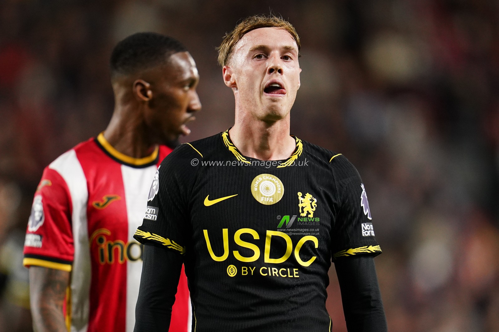Cole Palmer of Chelsea during the Premier League match Brentford vs Chelsea at GTECH Community Stadium, London, United Kingdom on 18 September 2026

(Photo by Harvey Murphy/News Images)