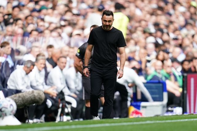 Roberto De Zerbi manager of Tottenham Hotspur during the Premier League match Tottenham Hotspur vs Aston Villa at Tottenham Hotspur Stadium, London, United Kingdom on 19 September 2026

(Photo by Harvey Murphy/News Images)