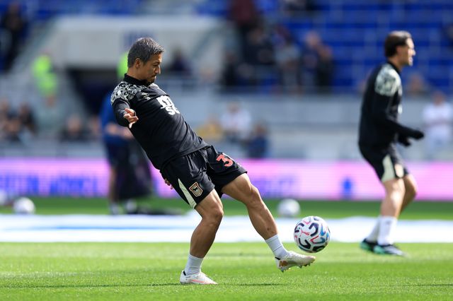 Anis Mehmeti of Ipswich Town warms up prior to the Premier League match Everton vs Ipswich Town at Hill Dickinson Stadium, Liverpool, United Kingdom on 19 September 2026

(Photo by Jorge Horsted/News Images)