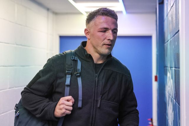 Sam Burgess manager of Warrington Wolves arrives during the Betfred Super League Play-off Eliminator round match Warrington Wolves vs Hull KR at The Halliwell Jones Stadium, Warrington, United Kingdom on 19 September 2026

(Photo by Mark Cosgrove/News Images)