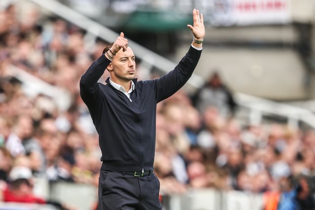 Matthias Jaissle manager of Newcastle United gives his team instructions during the Premier League match Newcastle Untied vs Hull City at St. James's Park, Newcastle, United Kingdom on 19 September 2026

(Photo by Alfie Cosgrove/News Images)
