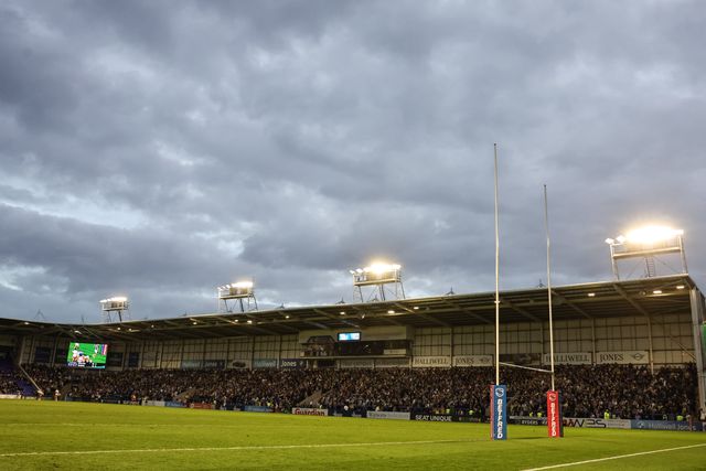 Warrington fans during the Betfred Super League Play-off Eliminator round match Warrington Wolves vs Hull KR at The Halliwell Jones Stadium, Warrington, United Kingdom on 19 September 2026

(Photo by Mark Cosgrove/News Images)