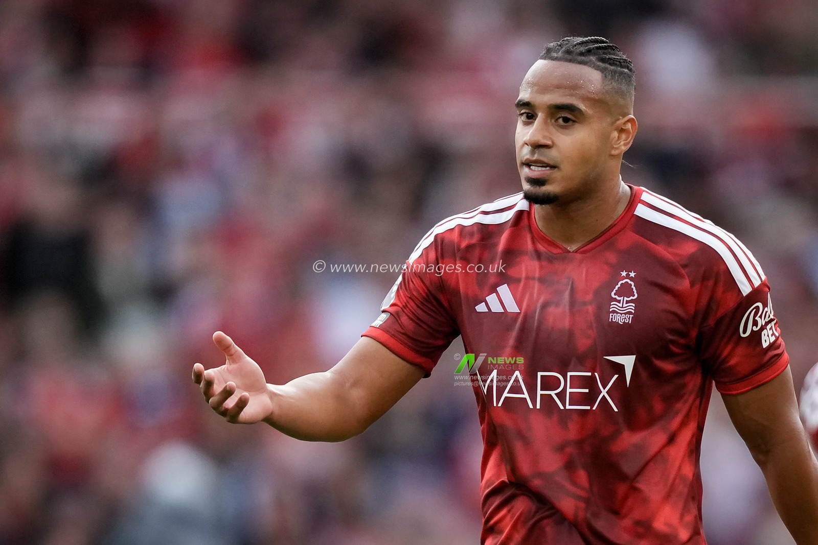 Murillo of Nottingham Forest in action during the Premier League match Nottingham Forest vs Coventry City at City Ground, Nottingham, United Kingdom on 19 September 2026

(Photo by Maynard Manyowa/News Images)