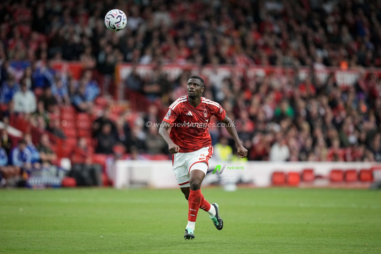 Ousmane Diomande of Nottingham Forest in action during the Premier League match Nottingham Forest vs Coventry City at City Ground, Nottingham, United Kingdom on 19 September 2026

(Photo by Maynard Manyowa/News Images)