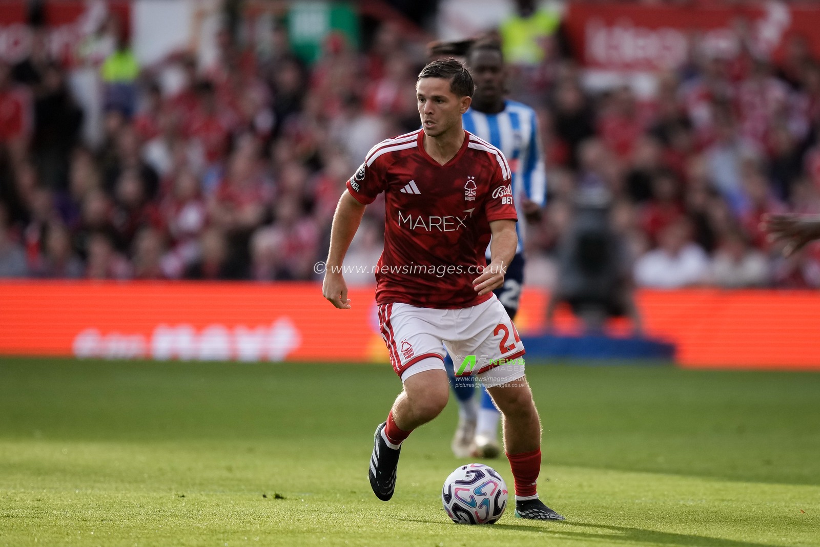 James McAtee of Nottingham Forest makes a run with the ball  during the Premier League match Nottingham Forest vs Coventry City at City Ground, Nottingham, United Kingdom on 19 September 2026

(Photo by Maynard Manyowa/News Images)