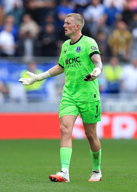 Everton goalkeeper Jordan Pickford during the Premier League match Everton vs Ipswich Town at Hill Dickinson Stadium, Liverpool, United Kingdom on 19 September 2026

(Photo by Jorge Horsted/News Images)