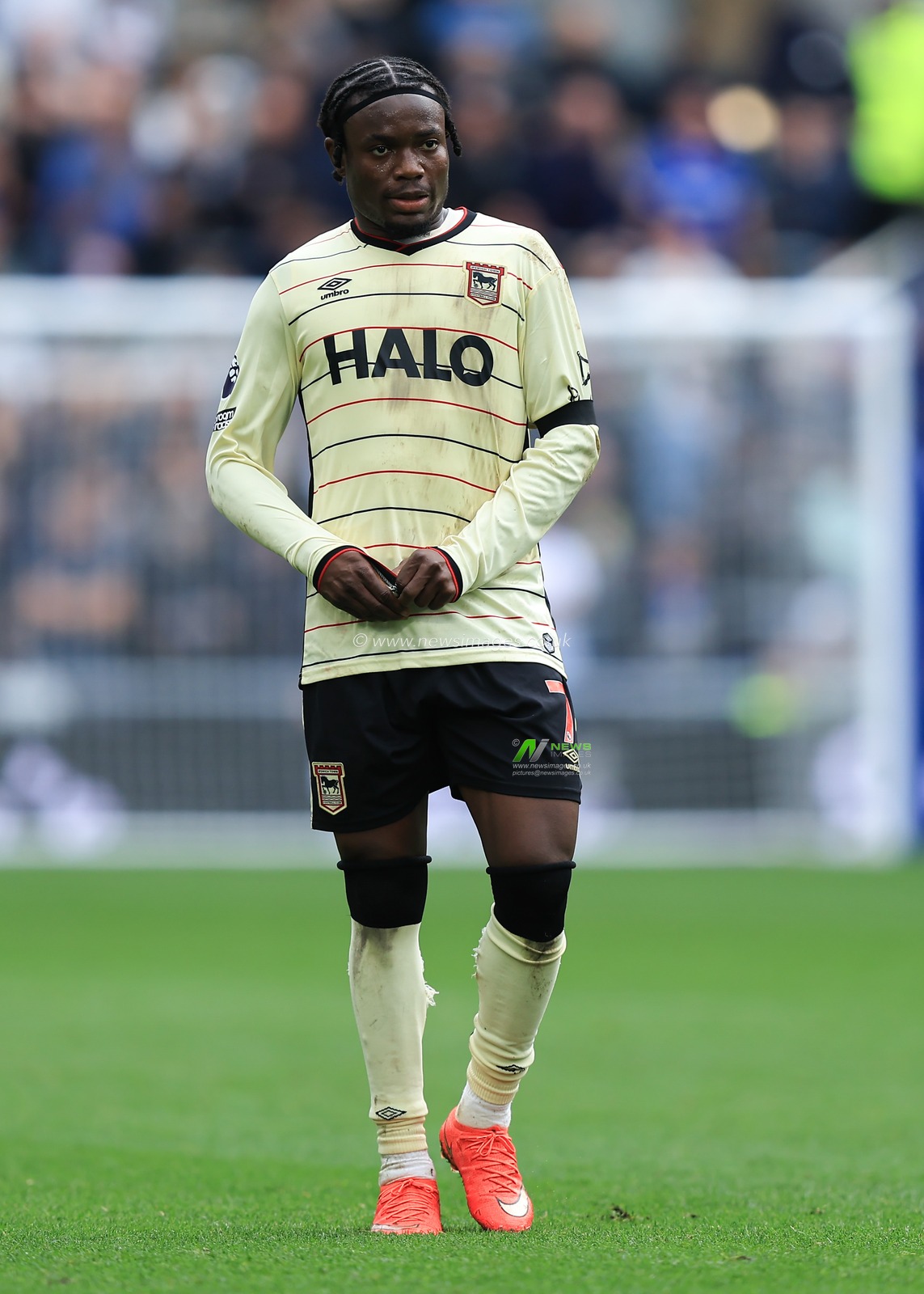 Abdul Fatawu of Ipswich Town during the Premier League match Everton vs Ipswich Town at Hill Dickinson Stadium, Liverpool, United Kingdom on 19 September 2026

(Photo by Jorge Horsted/News Images)