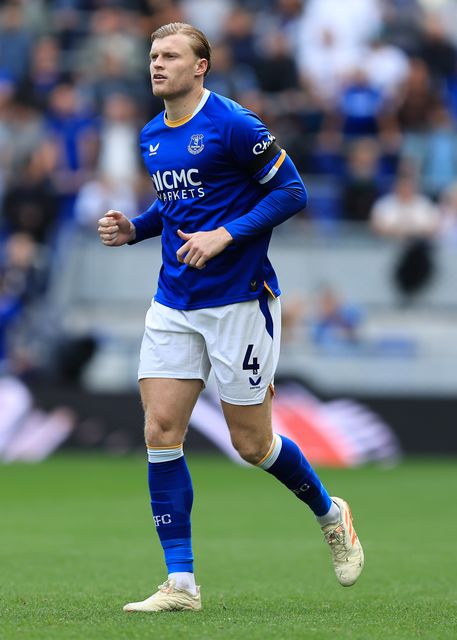 Jarrad Branthwaite of Everton during the Premier League match Everton vs Ipswich Town at Hill Dickinson Stadium, Liverpool, United Kingdom on 19 September 2026

(Photo by Jorge Horsted/News Images)