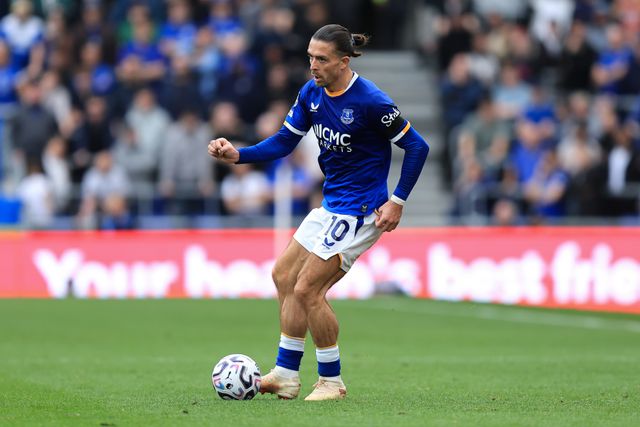Jack Grealish of Everton controls ball during the Premier League match Everton vs Ipswich Town at Hill Dickinson Stadium, Liverpool, United Kingdom on 19 September 2026

(Photo by Jorge Horsted/News Images)