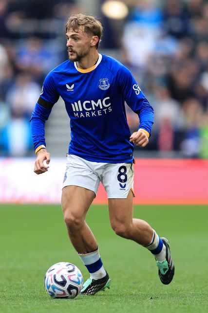 Kiernan Dewsbury-Hall of Everton with ball at his feet during the Premier League match Everton vs Ipswich Town at Hill Dickinson Stadium, Liverpool, United Kingdom on 19 September 2026

(Photo by Jorge Horsted/News Images)