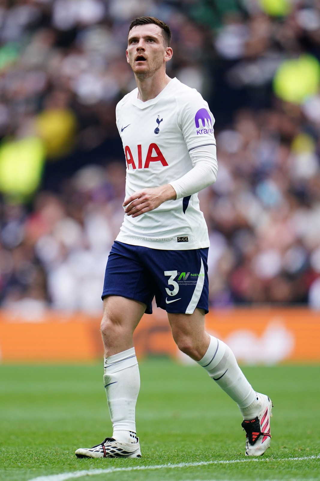 Andrew Robertson of Tottenham Hotspur uring the Premier League match Tottenham Hotspur vs Aston Villa at Tottenham Hotspur Stadium, London, United Kingdom on 19 September 2026

(Photo by Harvey Murphy/News Images)