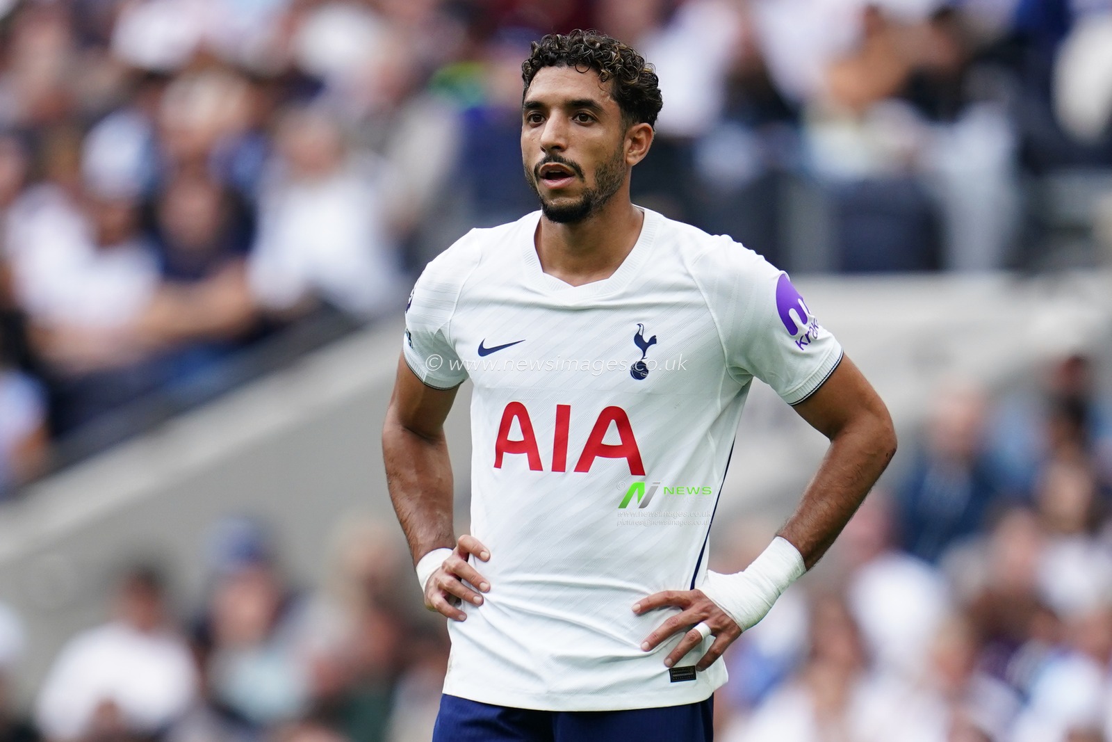 Omar Marmoush of Tottenham Hotspur during the Premier League match Tottenham Hotspur vs Aston Villa at Tottenham Hotspur Stadium, London, United Kingdom on 19 September 2026

(Photo by Harvey Murphy/News Images)