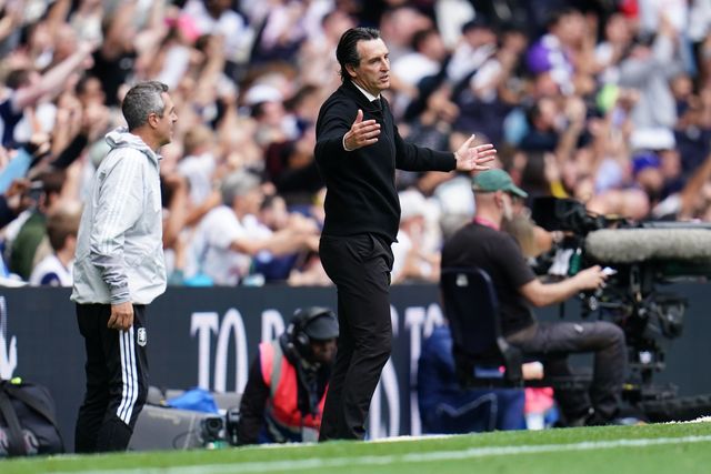 Unai Emery manager of Aston Villa during the Premier League match Tottenham Hotspur vs Aston Villa at Tottenham Hotspur Stadium, London, United Kingdom on 19 September 2026

(Photo by Harvey Murphy/News Images)